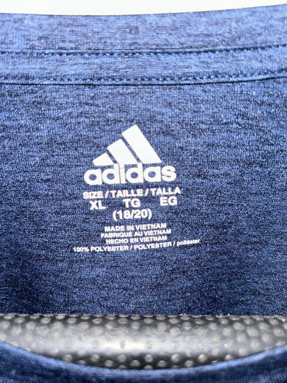 Adidas Blue & White Big logo - XL
