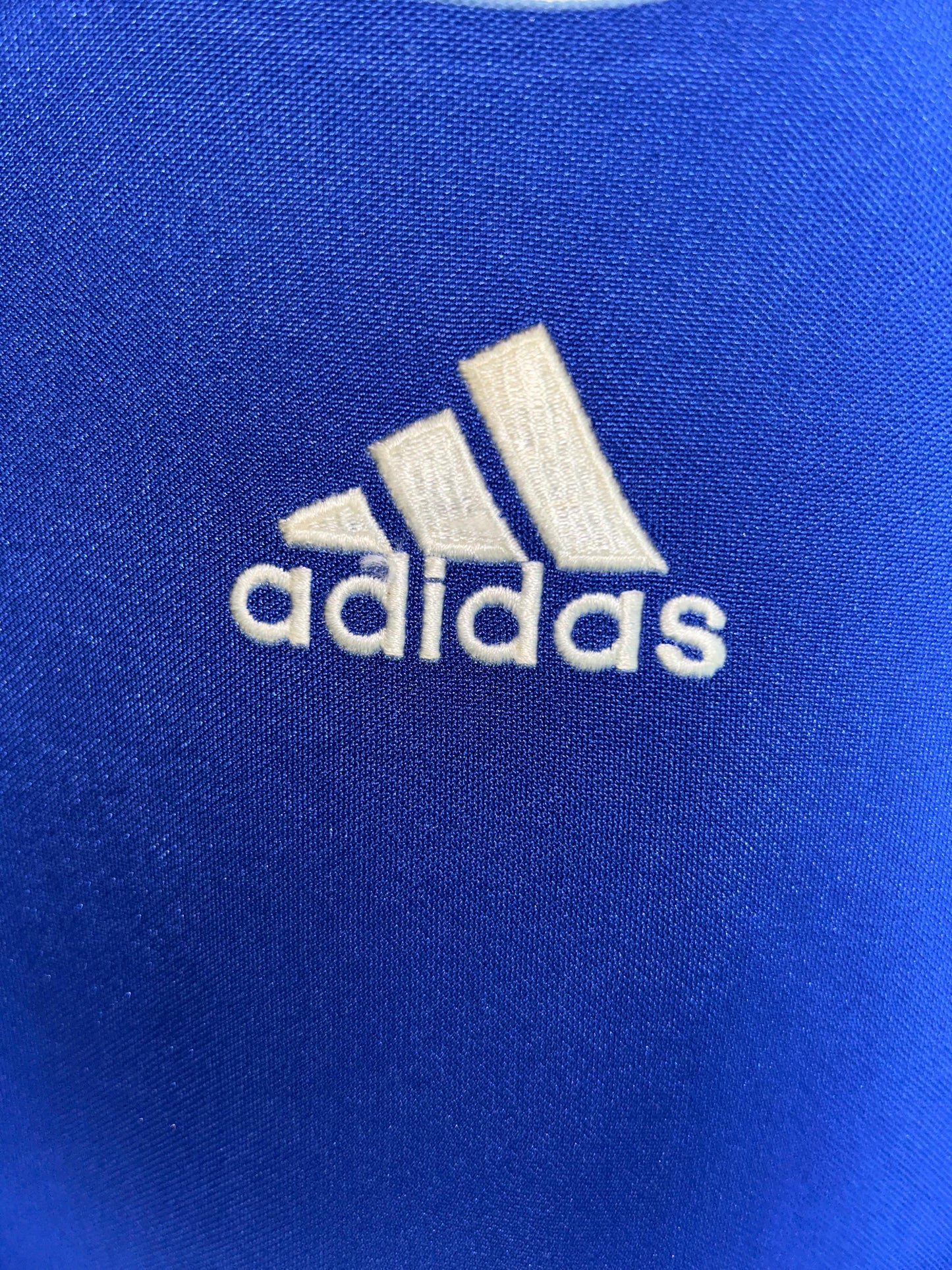 Adidas Blue & White Round Neck  - Large