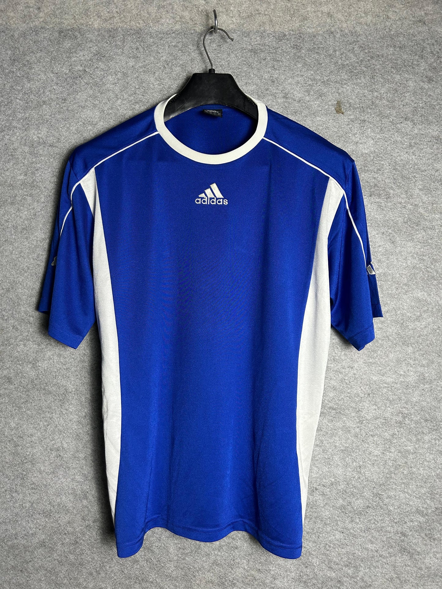 Adidas Blue & White Round Neck  - Large