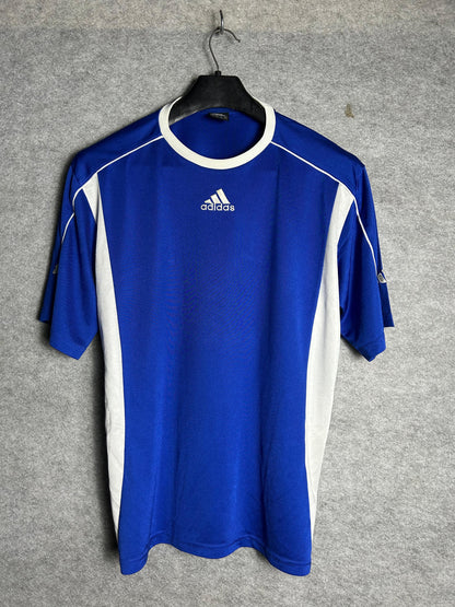 Adidas Blue & White Round Neck  - Large