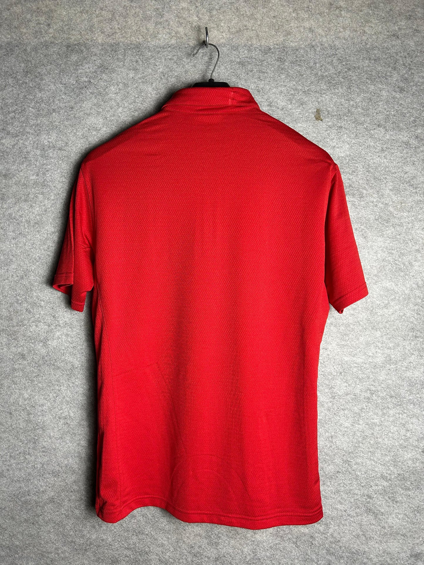 Adidas Red Zip Polo - large