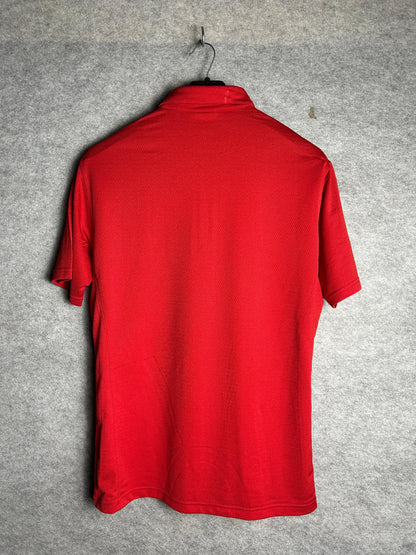 Adidas Red Zip Polo - large