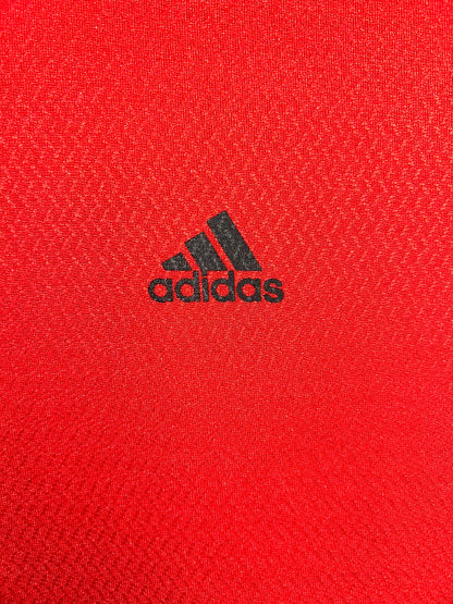 Adidas Red Zip Polo - large