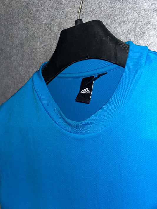 Adidas Blue Round Neck - Medium