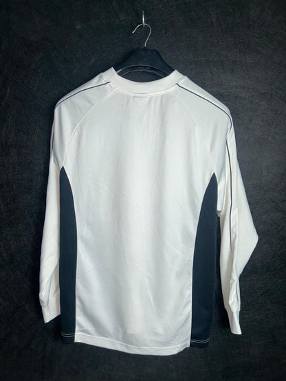 Nike White Round Neck Full Sleeves  - Medium