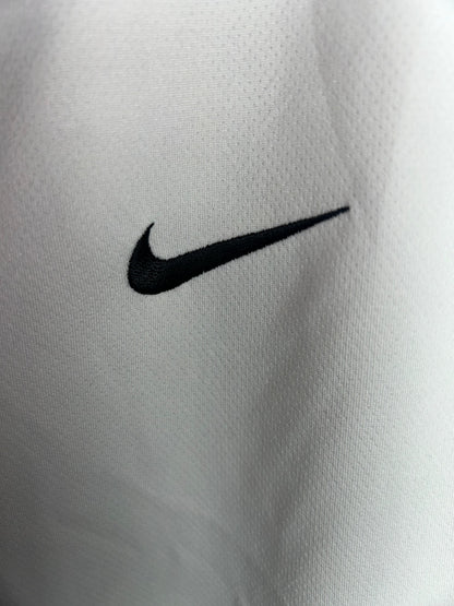 Nike White Round Neck Full Sleeves  - Medium