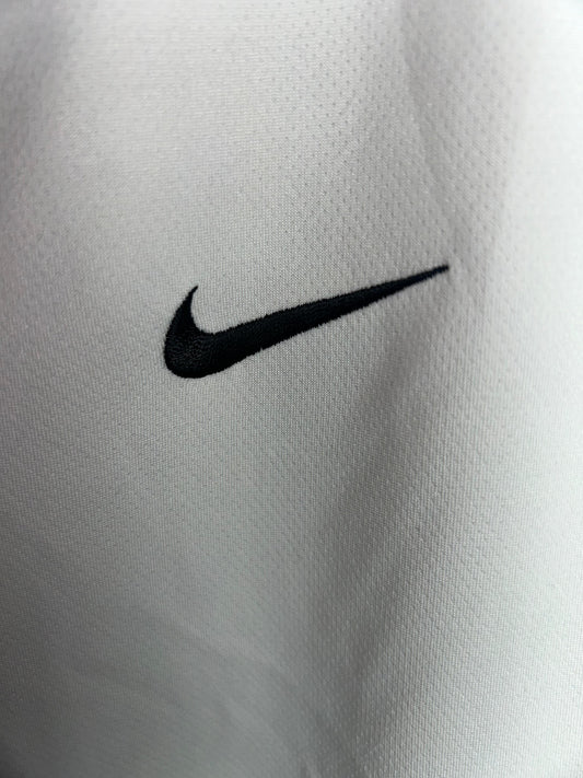 Nike White Round Neck Full Sleeves  - Medium