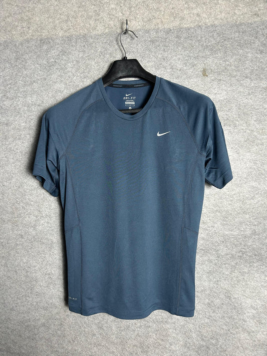 Nike Blue Round Neck Tee - Medium