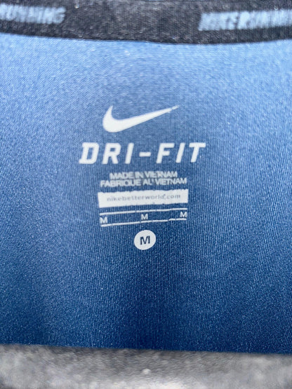 Nike Blue Round Neck Tee - Medium
