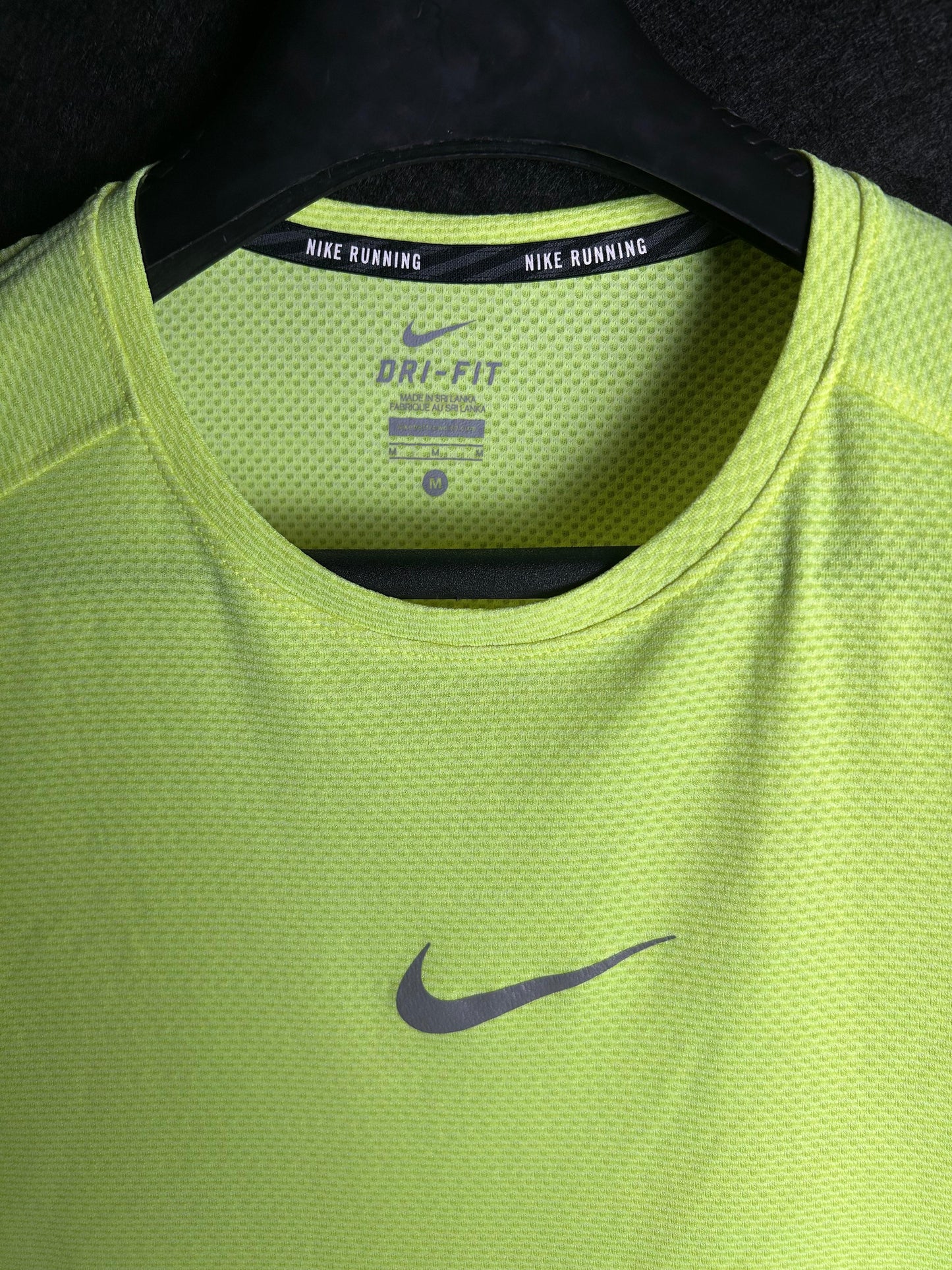 Nike Running Neon Green Tee - Medium