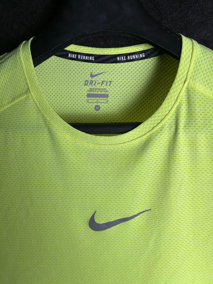 Nike Running Neon Green Tee - Medium