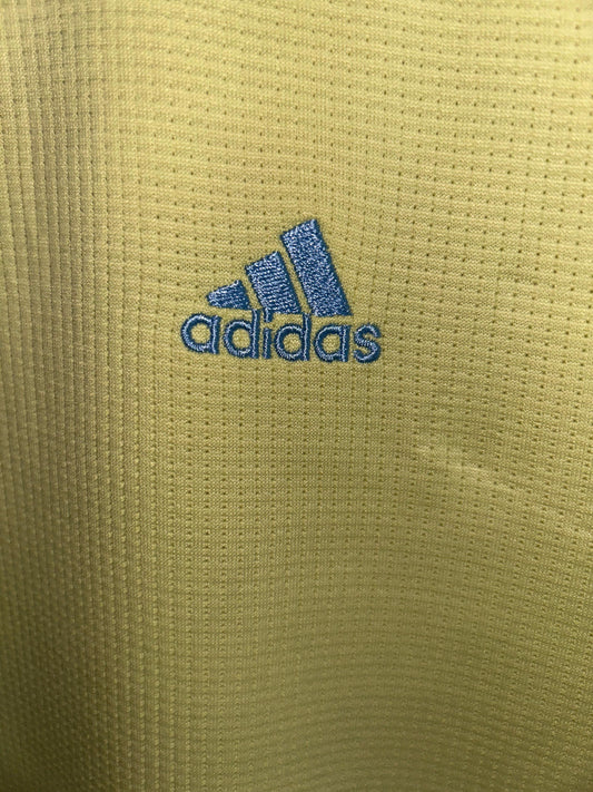Adidas Lime Yellow Round Neck - Juniors Large
