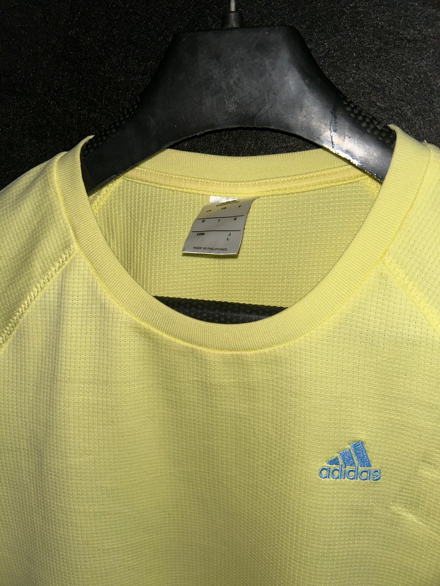 Adidas Lime Yellow Round Neck - Juniors Large