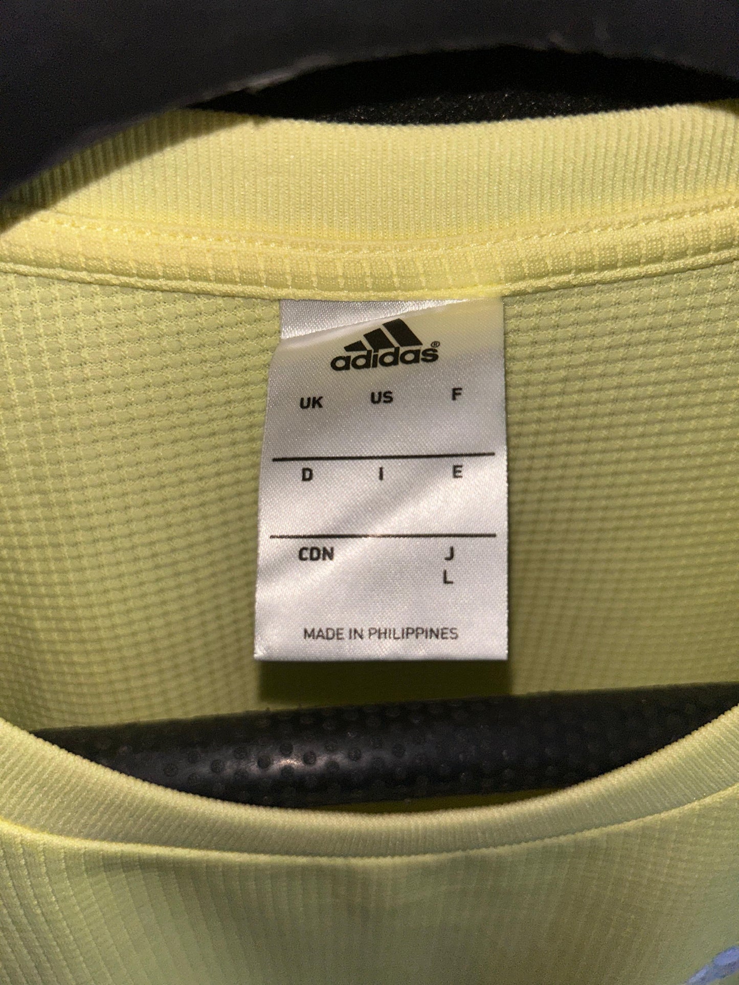 Adidas Lime Yellow Round Neck - Juniors Large