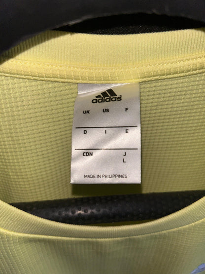 Adidas Lime Yellow Round Neck - Juniors Large