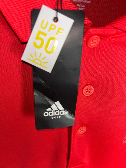 Adidas Red Golf Polo  - Medium