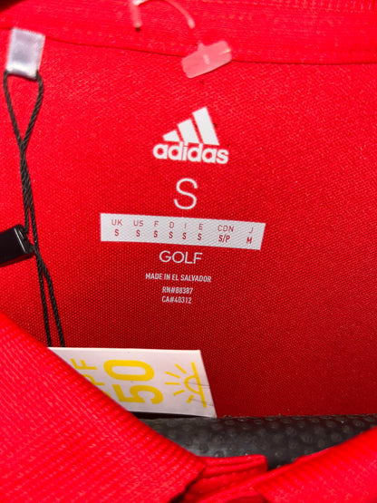 Adidas Red Golf Polo  - Medium