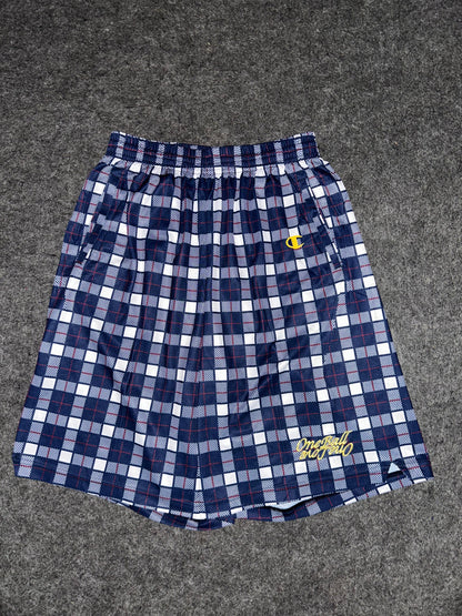 Champion Blue & White Box Print Short - XL