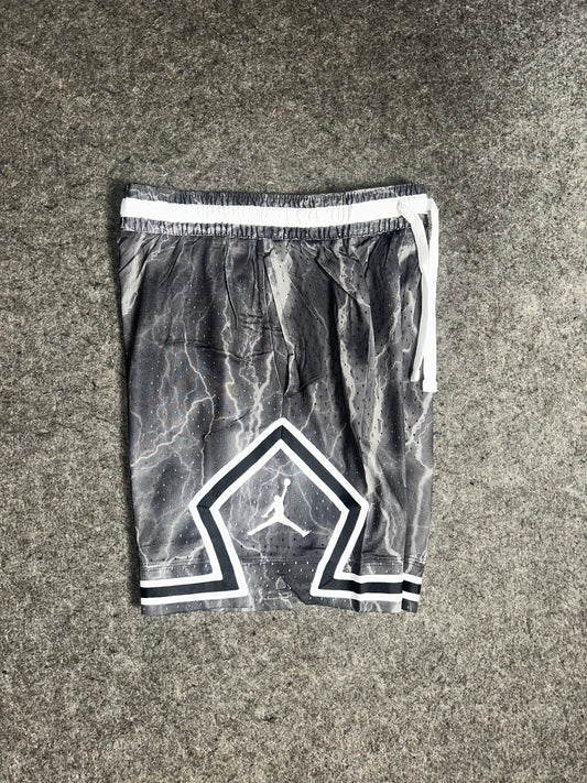 Nike Jordan Gray Lightning Print Short - Small