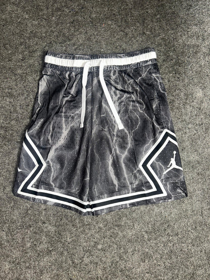 Nike Jordan Gray Lightning Print Short - Small