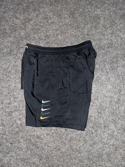 Nike Black Multi Logo Short - Large