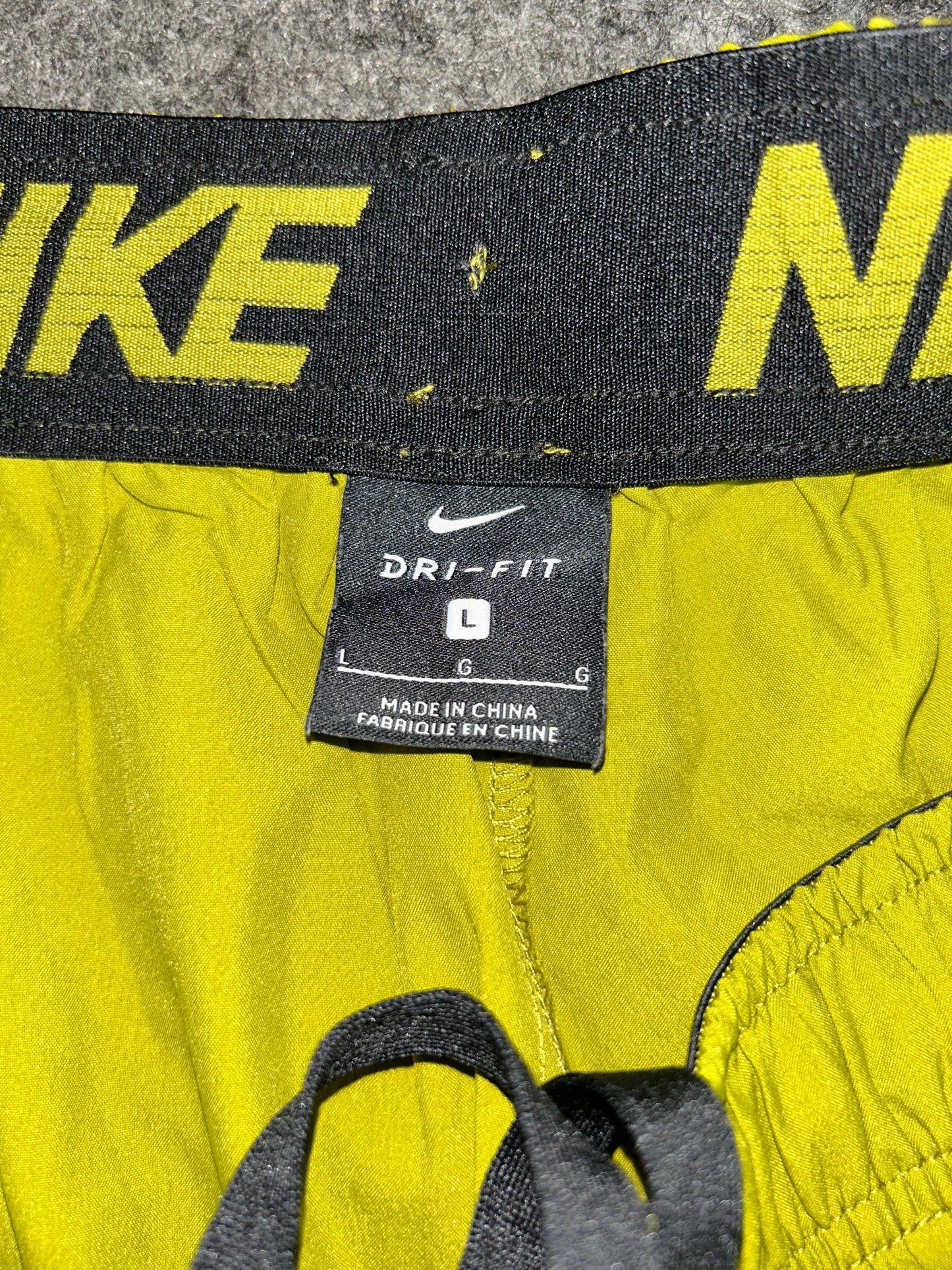 Nike Chartreuse Green Short - Large