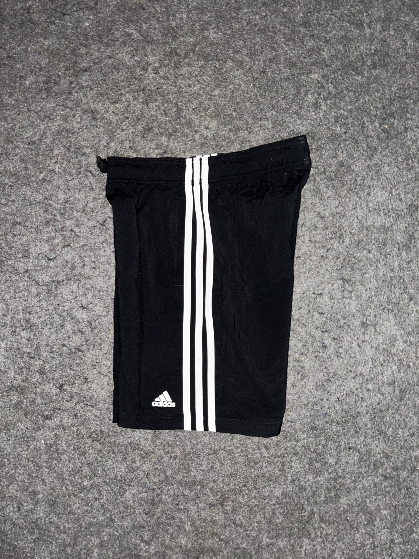 Adidas Black 3 Stripes Short - Large