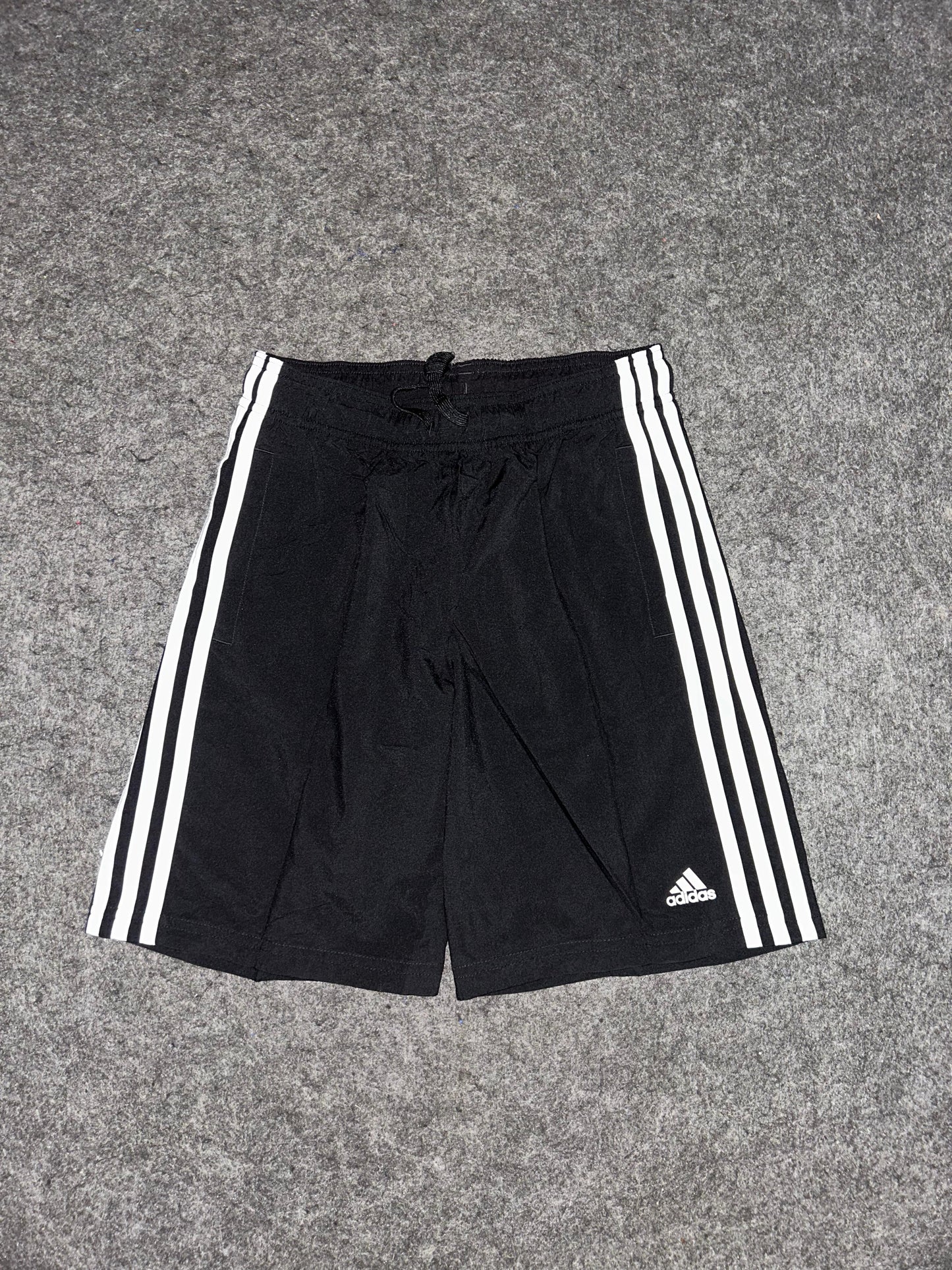 Adidas Black 3 Stripes Short - Large