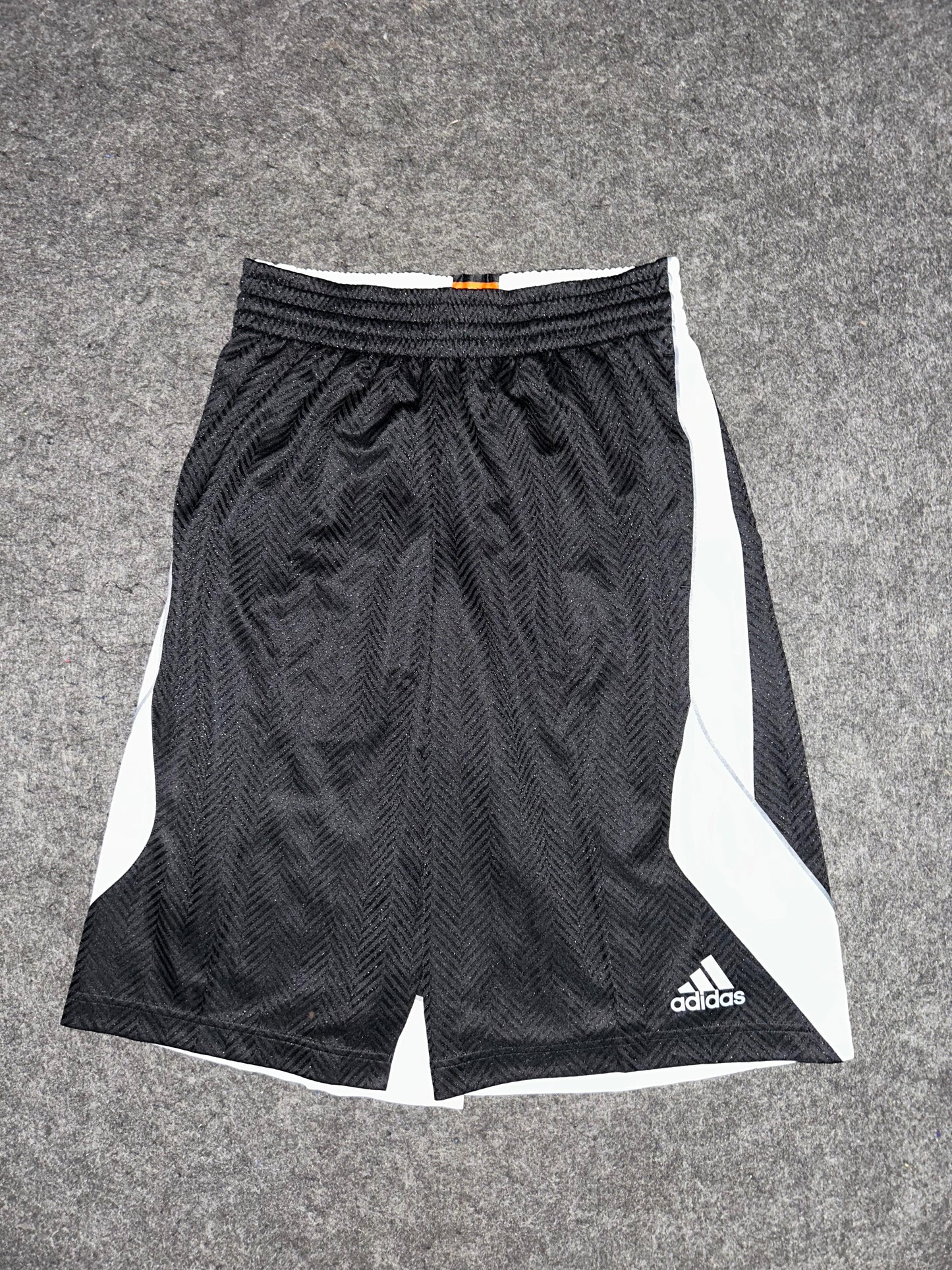 Adidas Black & White Zig Zag Textured Short - Medium