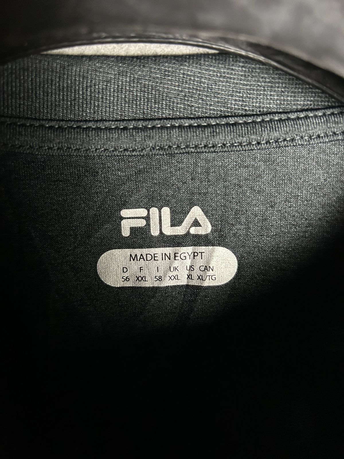 Fila Plain Black - XXL