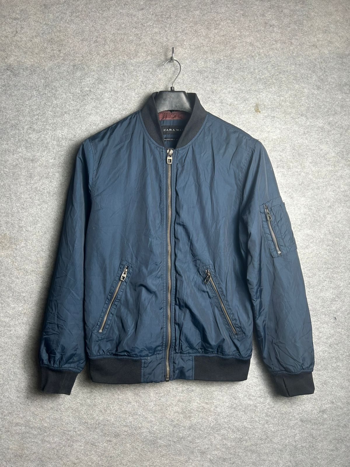 Zara Man Navy Blue Jacket - Medium