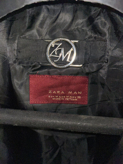 Zara Man Black Jacket - Medium