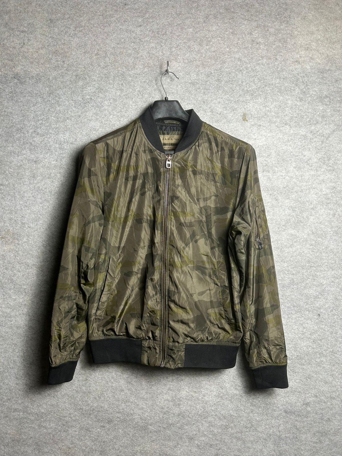 Zara Man Army Printed Jacket - Medium