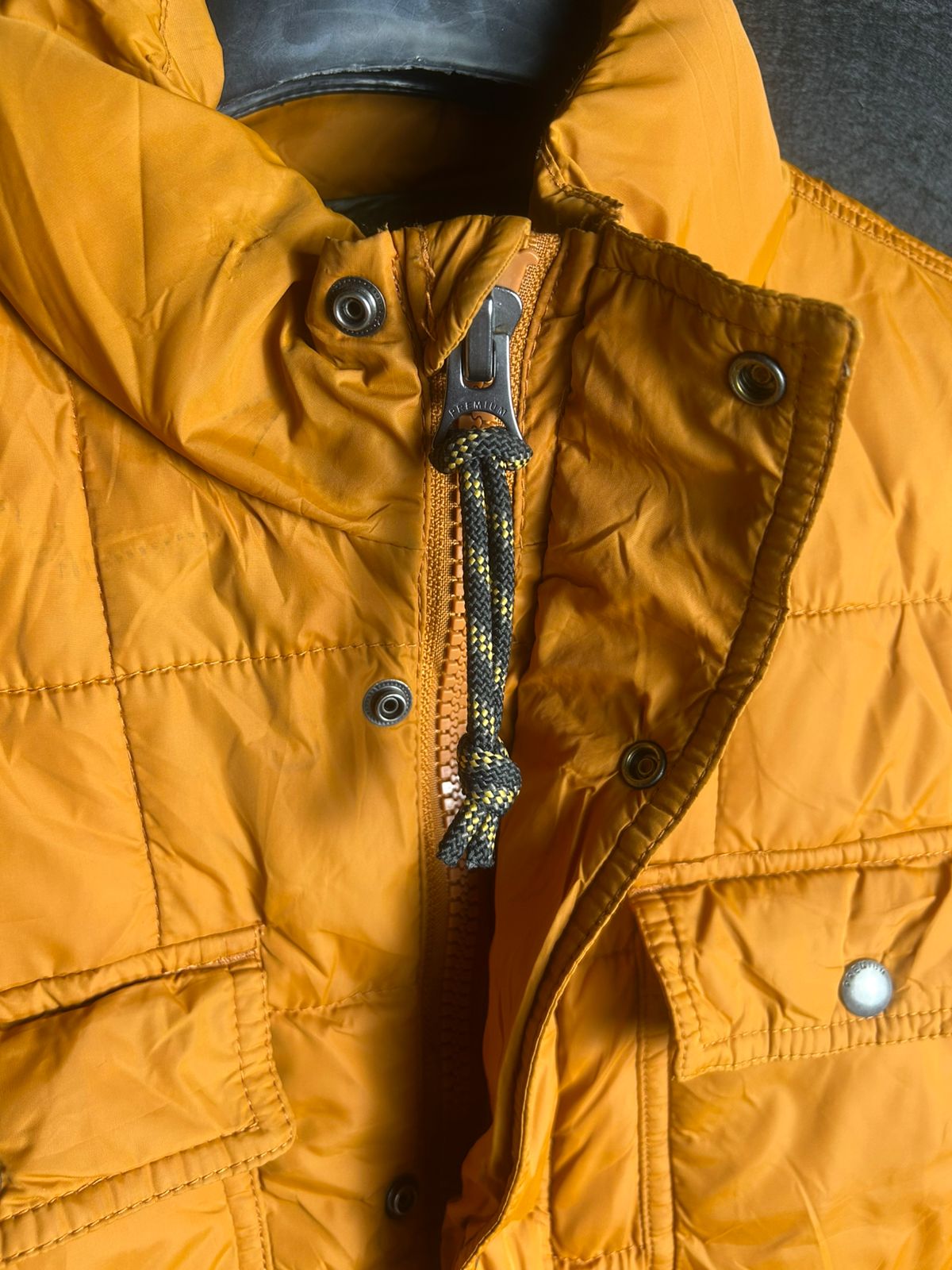 Jack & Jones Light Orange Puffer Jacket - Medium