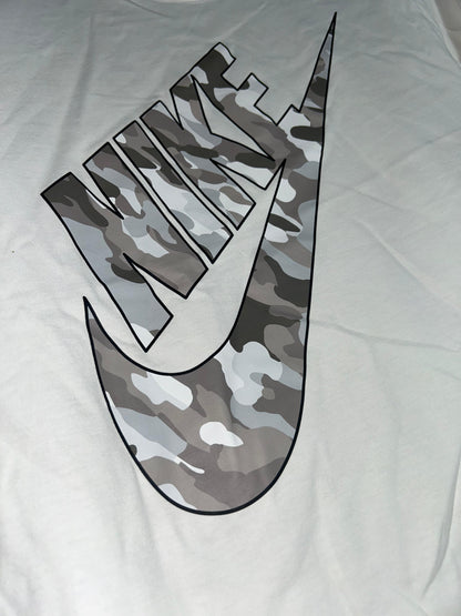 Nike White Big Logo - Medium