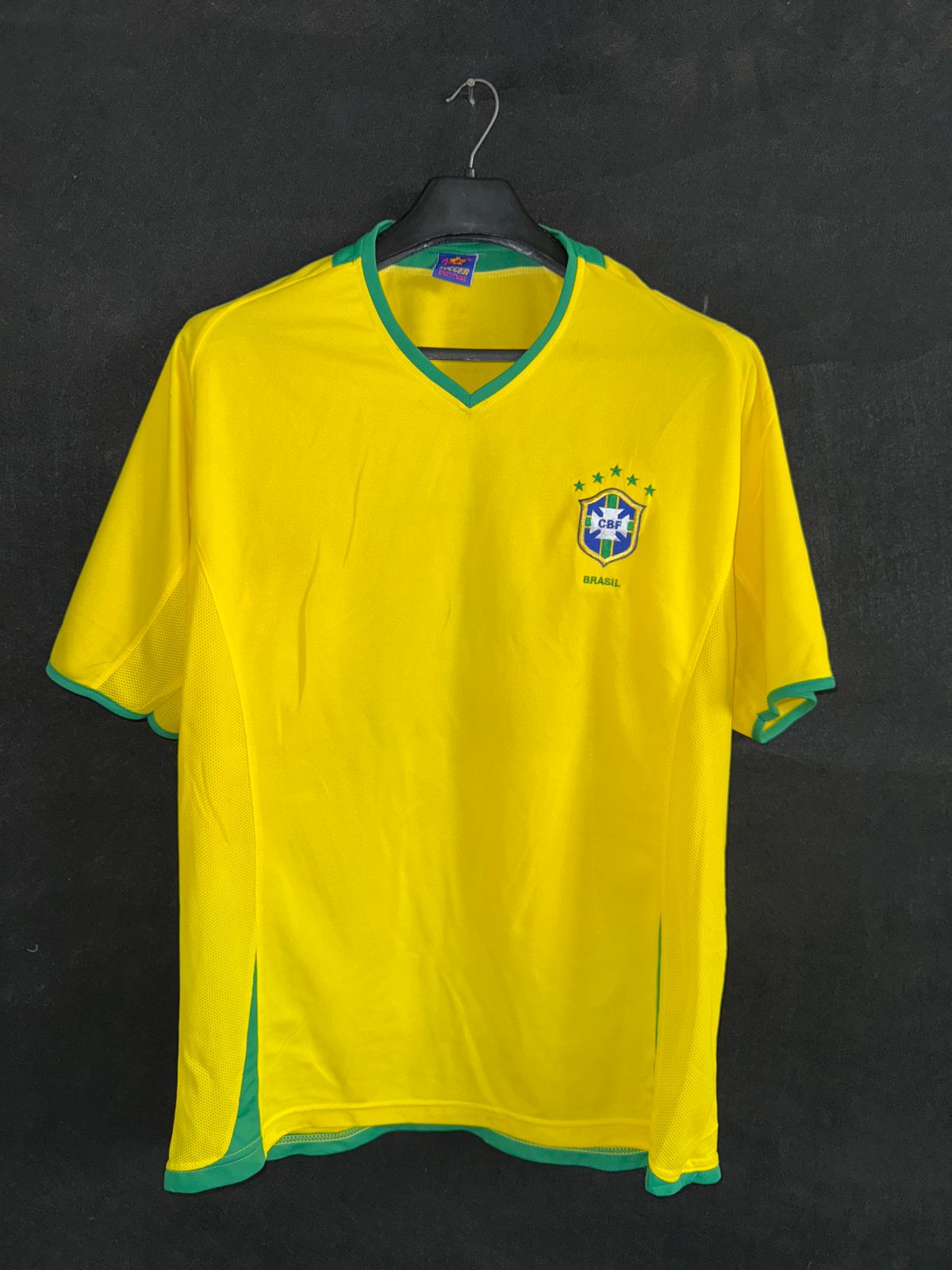 Football Brazil V Neck Shirt - XXL