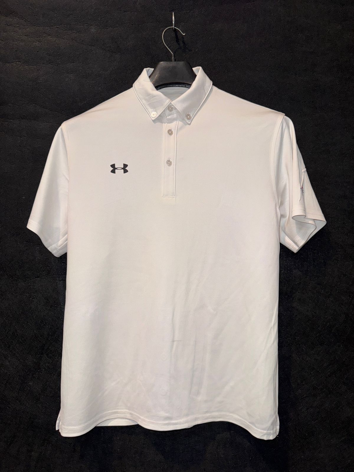 Under Armour White Polo  - Medium