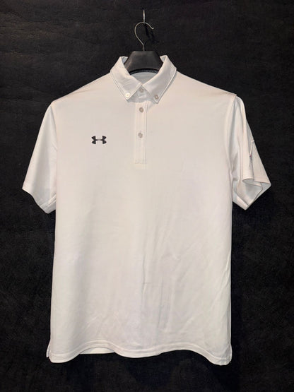 Under Armour White Polo  - Medium