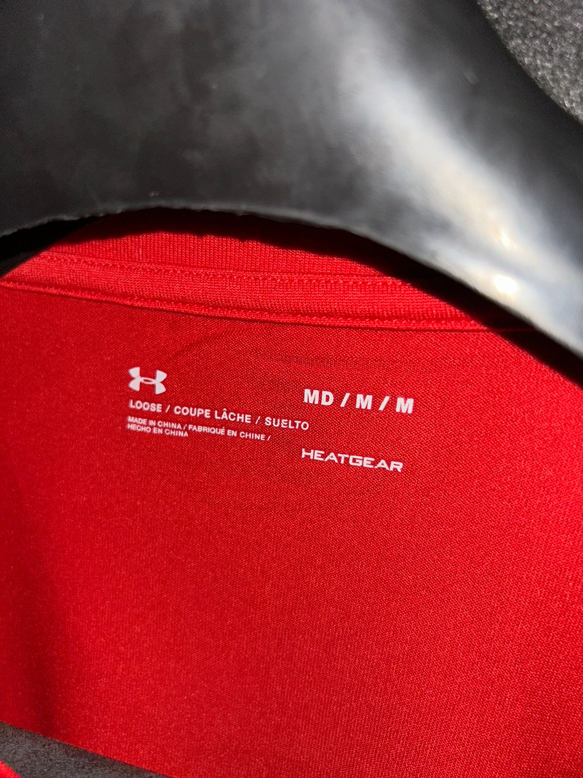 Under Armour Fit Red Round Neck - Medium