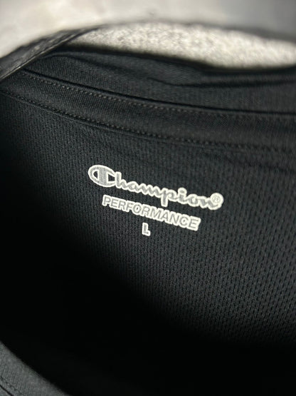 Champion Plain Black Tee - Large