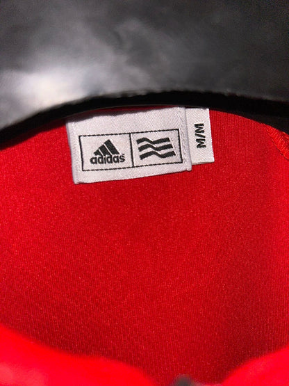 Adidas Red Zip Polo - Medium