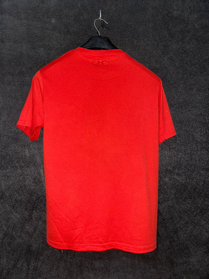 Under Armour Fit Red Round Neck - Medium