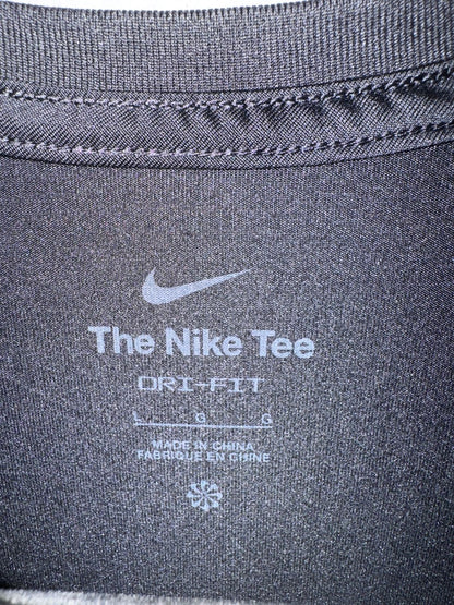 Nike Plain Black Round Neck Tee - Large