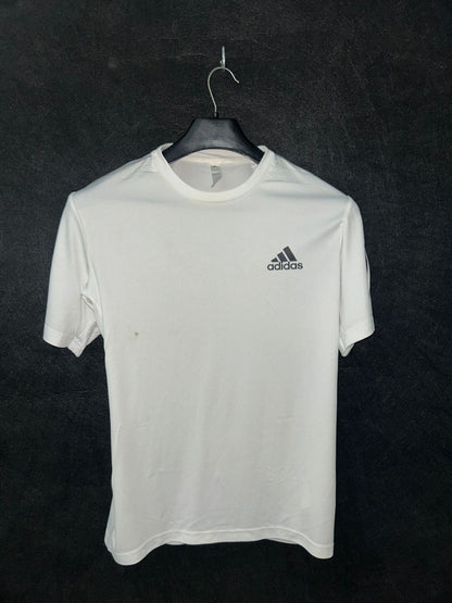 Adidas White Round Neck - Medium