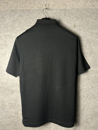 Nike Black Zip Polo - Large