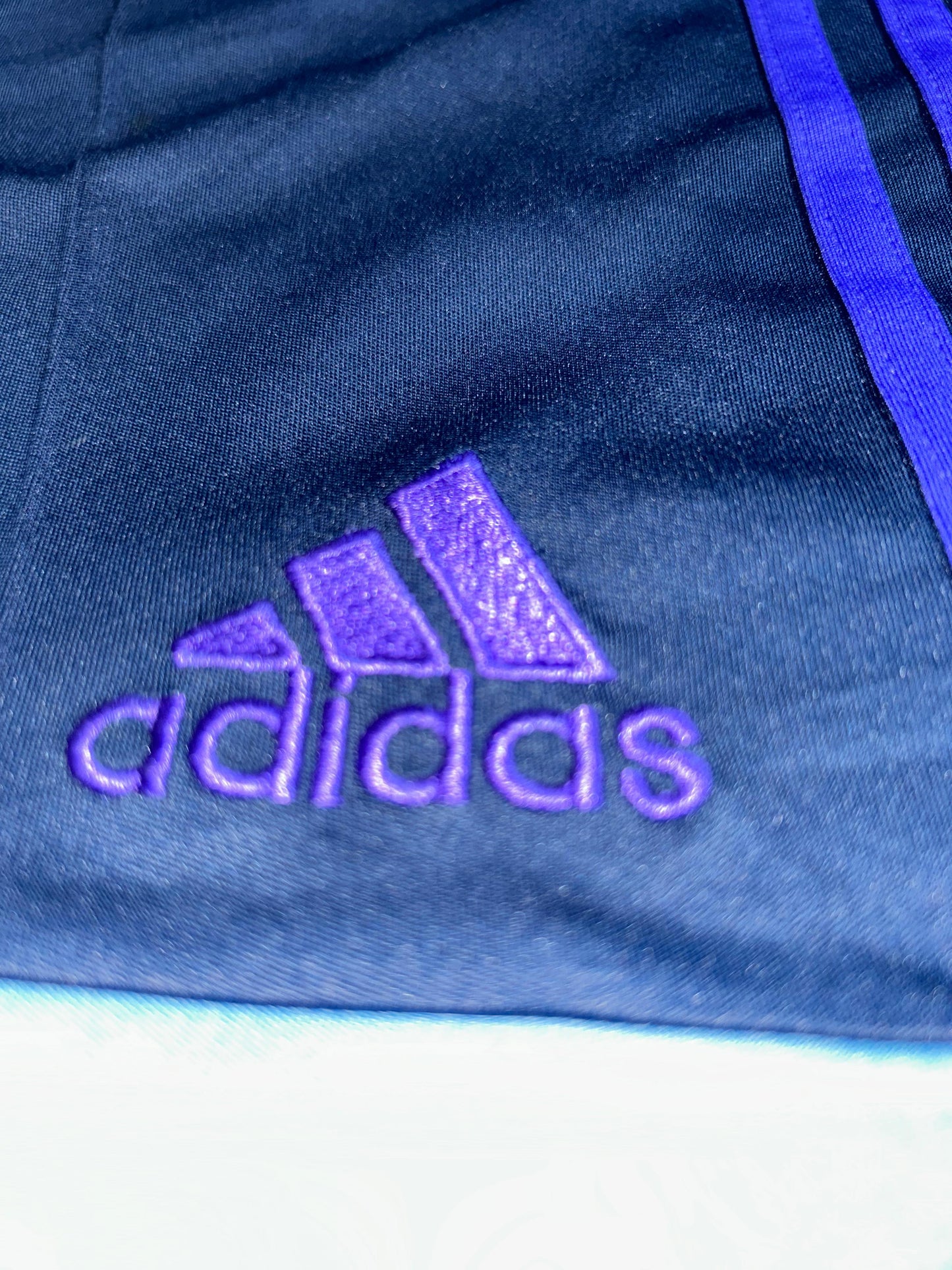 Adidas Purple Striped Shorts - XL